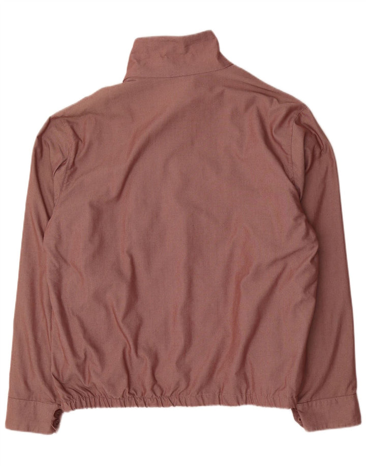 Benetton Mens Bomber Jacket UK 42 XL Brown Cotton