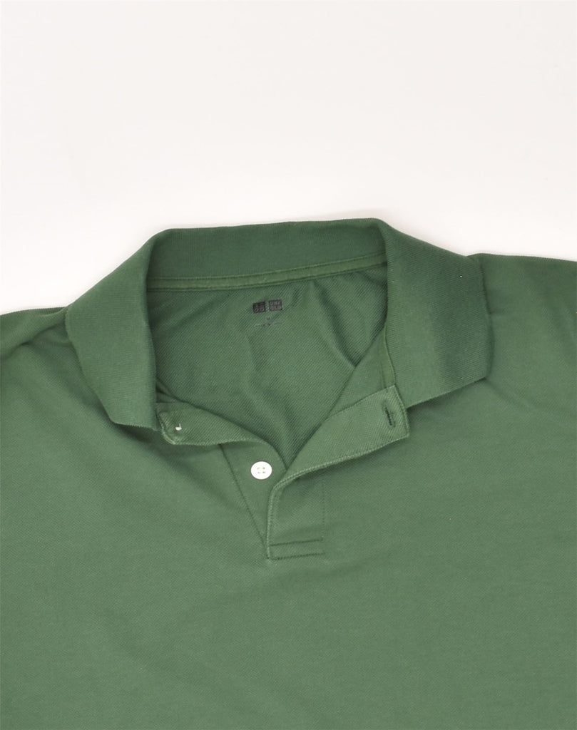 VINTAGE Mens Polo Shirt Medium Green Cotton | Vintage Vintage | Thrift | Second-Hand Vintage | Used Clothing | Messina Hembry 