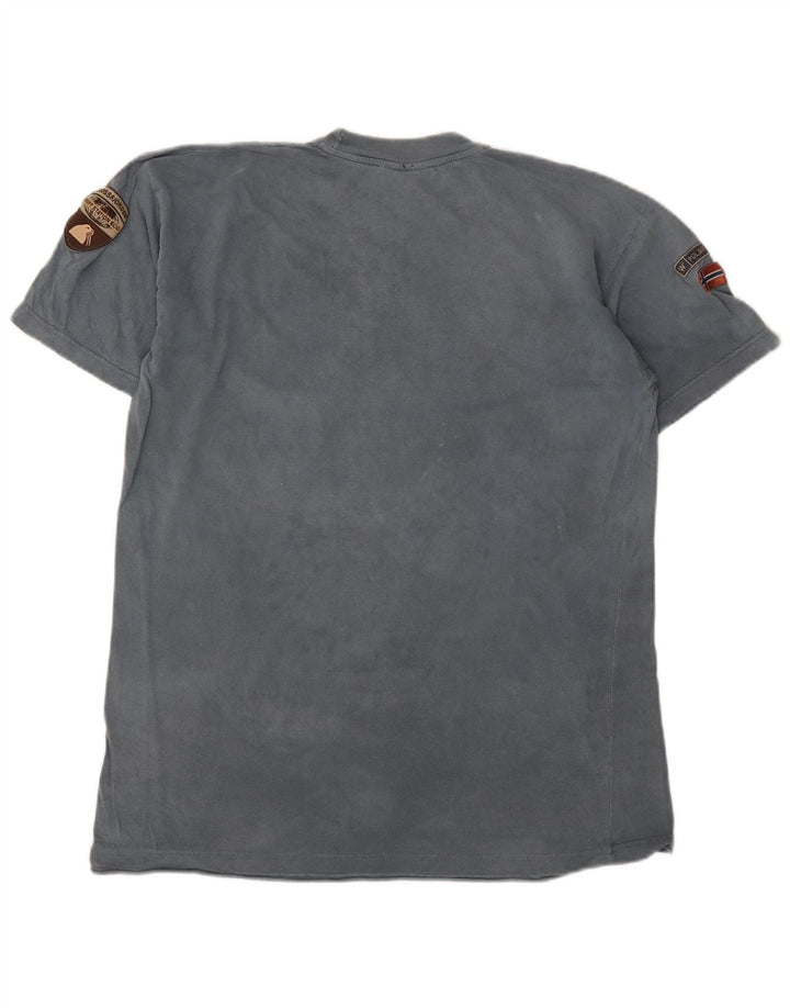 Napapijri Mens T-Shirt Top Medium Blue