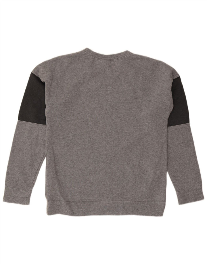 Nike Mens Graphic Sweatshirt Jumper Small Grey Colourblock Cotton