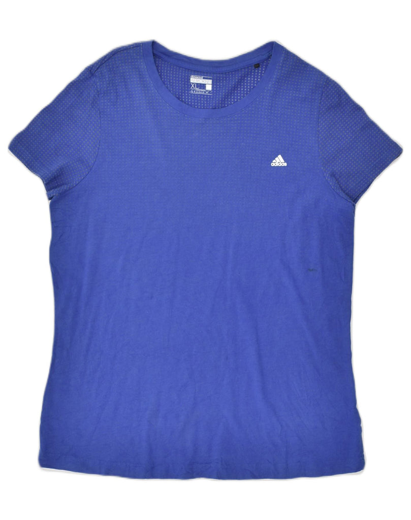 ADIDAS Womens T-Shirt Top UK 18 XL Blue | Vintage Adidas | Thrift | Second-Hand Adidas | Used Clothing | Messina Hembry 