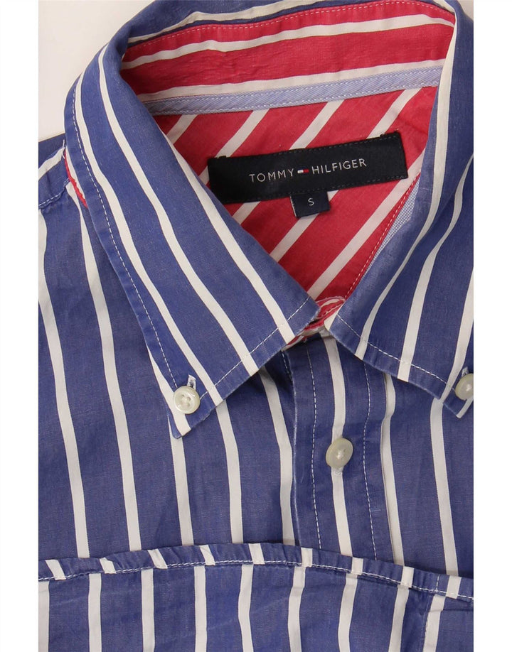 Tommy Hilfiger Mens Shirt Small Blue Striped