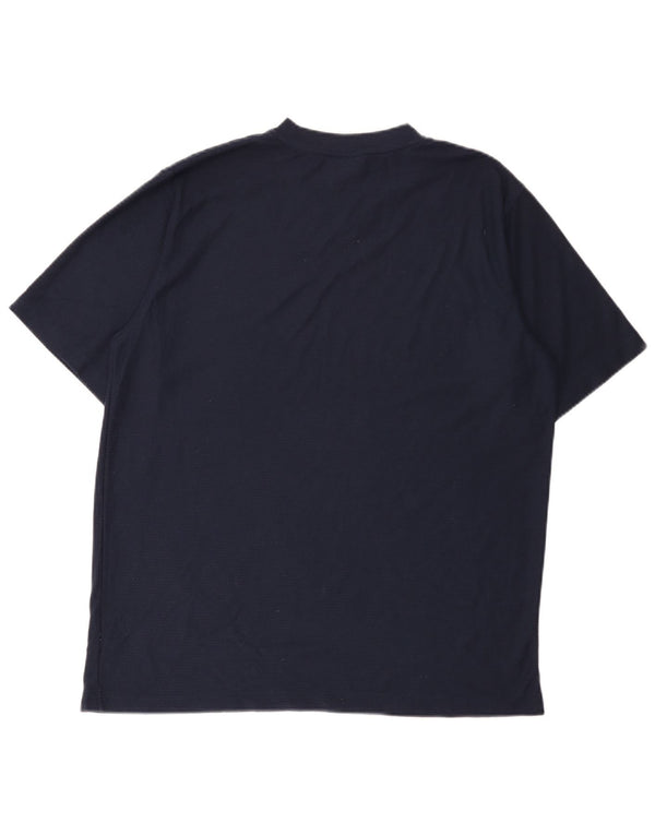 Umbro Mens T-Shirt Top XL Navy Blue Polyester
