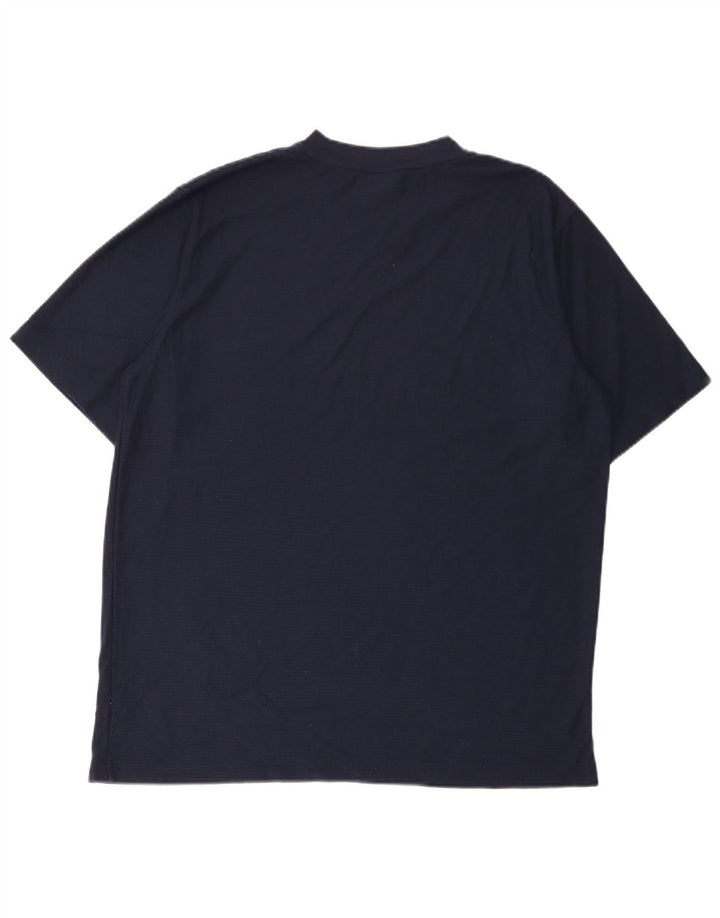 Umbro Mens T-Shirt Top XL Navy Blue Polyester