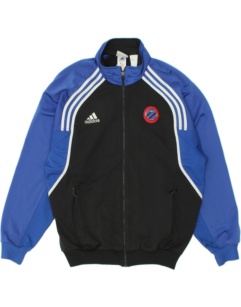 ADIDAS Mens Tracksuit Top Jacket UK 44/46 Large Black Colourblock Vintage Adidas and Second-Hand Adidas from Messina Hembry 