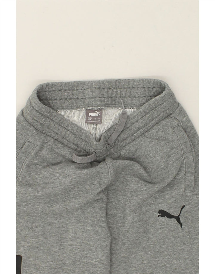 PUMA Boys Graphic Tracksuit Trousers Joggers 9-10 Years Medium  Grey Vintage Puma and Second-Hand Puma from Messina Hembry 
