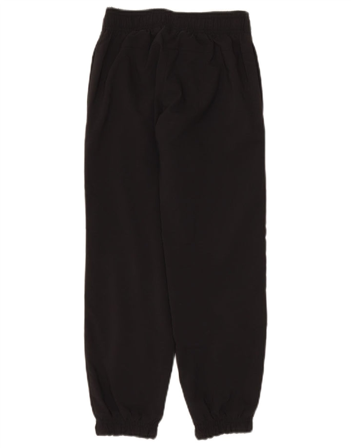 Adidas Boys Tracksuit Trousers Joggers 7-8 Years Black Polyester