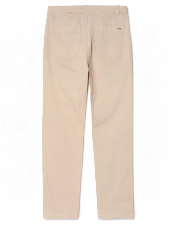 Massimo Dutti Womens Straight Chino Trousers EU 38 Small W28 L27 White