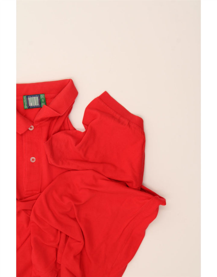 SERGIO TACCHINI Mens Polo Shirt Large Red Vintage Sergio Tacchini and Second-Hand Sergio Tacchini from Messina Hembry 