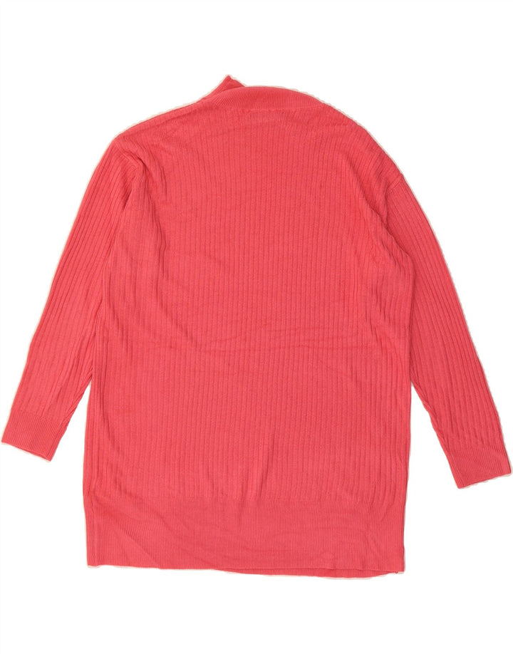 MARKS & SPENCER Womens Turtle Neck Jumper Sweater UK 16 Large Pink Acrylic Vintage Marks & Spencer and Second-Hand Marks & Spencer from Messina Hembry 