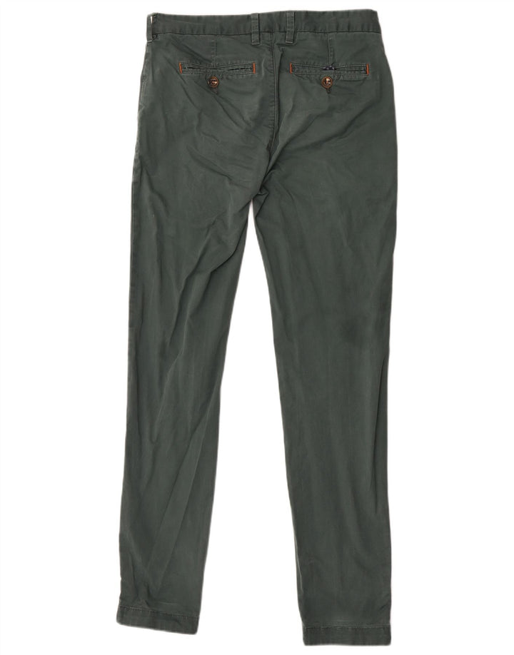 Ted Baker Mens Slim Chino Trousers W28 L31 Green Cotton