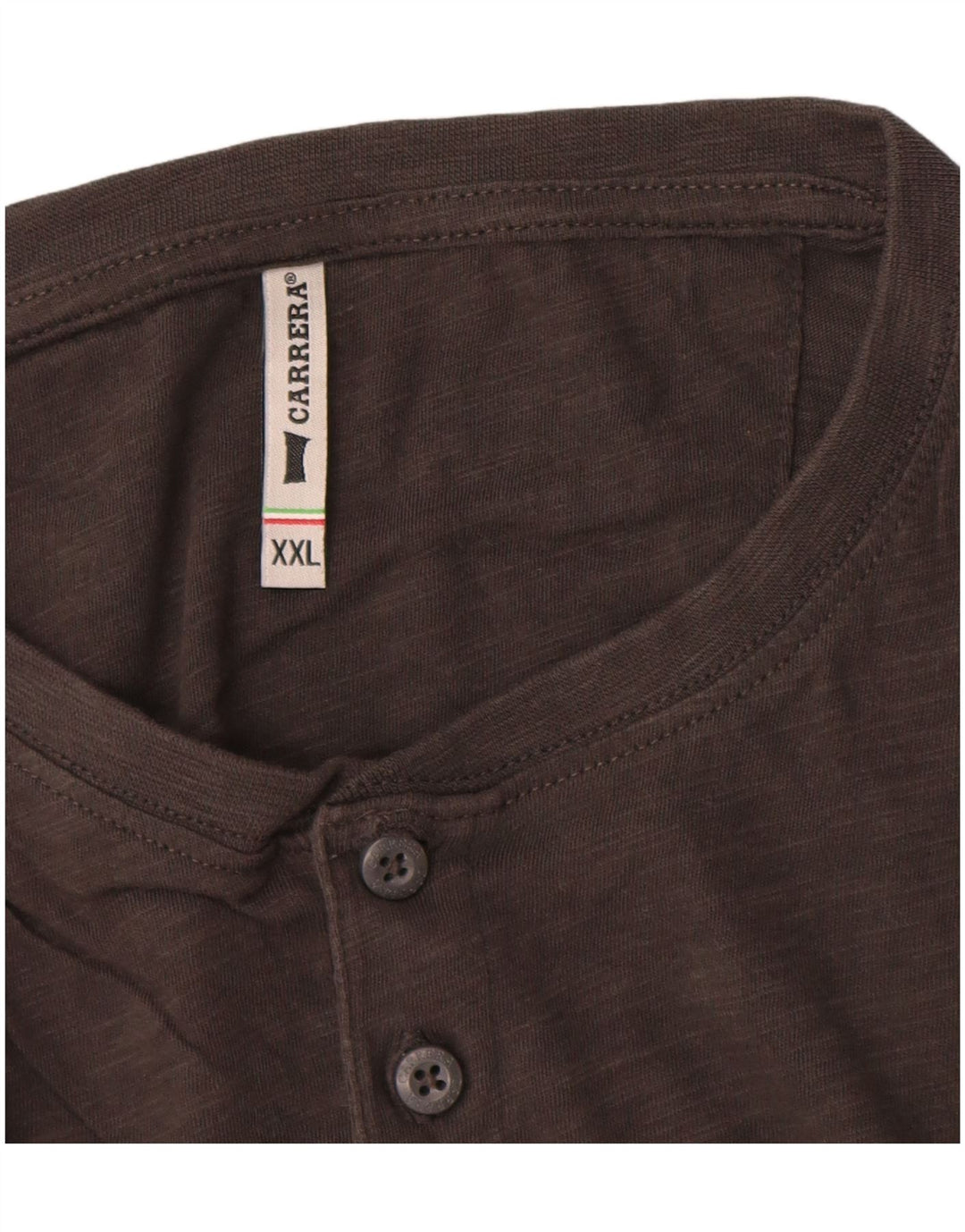 Carrera Mens T-Shirt Top 2XL Grey Cotton