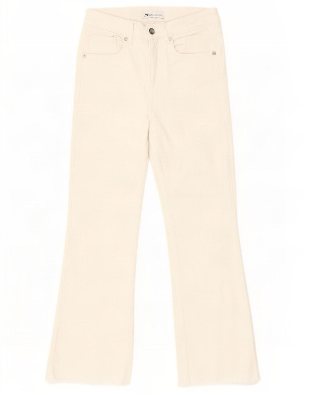 Zara Womens Bootcut Jeans EU 34 2XS W24 L25 White