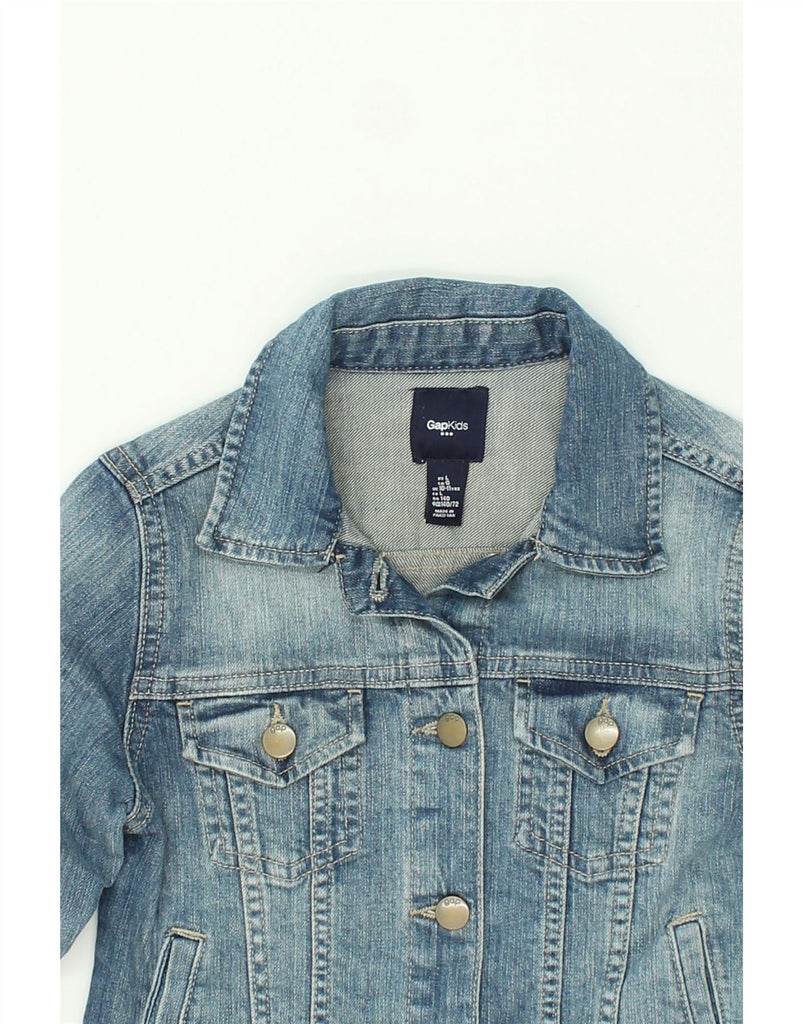 GAP Girls Crop Denim Jacket 10-11 Years  Blue Cotton | Vintage Gap | Thrift | Second-Hand Gap | Used Clothing | Messina Hembry 