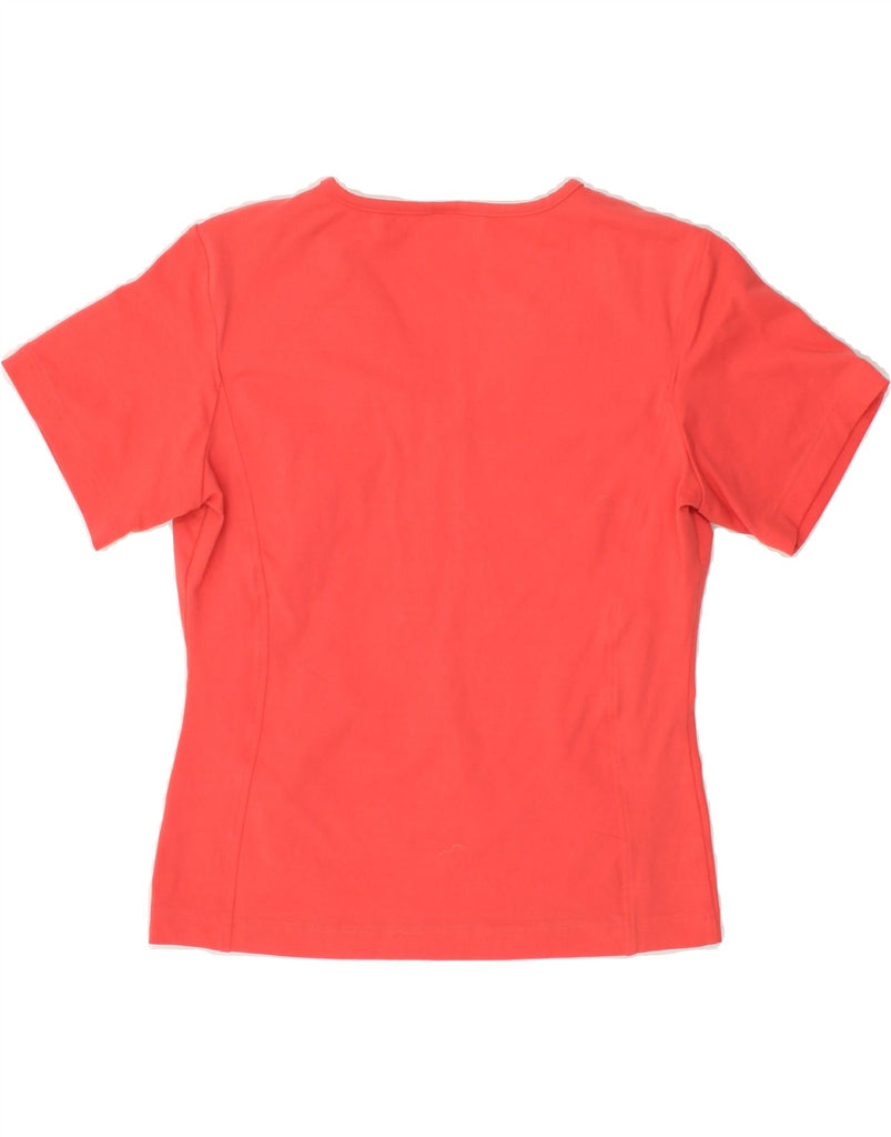 ADIDAS Womens T-Shirt Top UK 12 Medium Red | Vintage Adidas | Thrift | Second-Hand Adidas | Used Clothing | Messina Hembry 