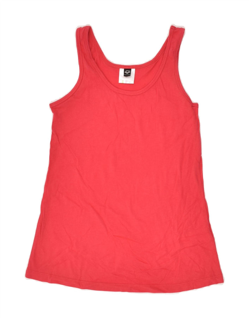 ARENA Womens Vest Top UK 8 Small Red Cotton | Vintage Arena | Thrift | Second-Hand Arena | Used Clothing | Messina Hembry 