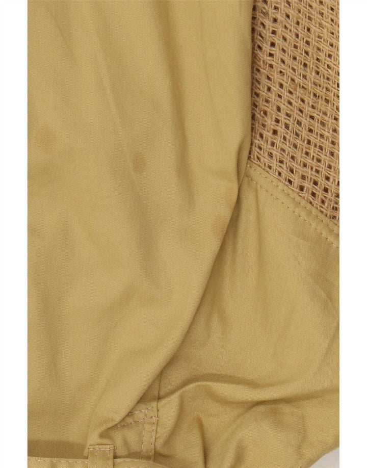 Vintage Womens Batwing Bomber Jacket UK 14 Medium Yellow Cotton