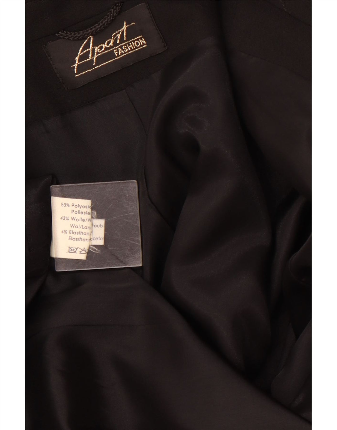 Apart Womens Longline Blazer Jacket UK 14 Medium Black Polyester