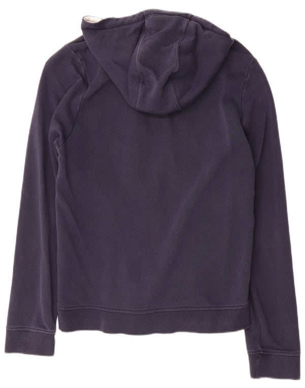 Hugo Boss Boys Zip Hoodie Sweater 15-16 Years Medium Navy Blue Cotton