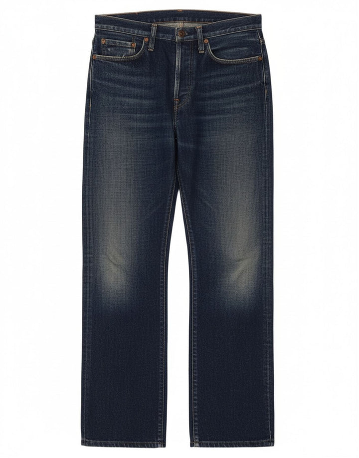 Replay Womens Straight Jeans W29 L32 Navy Blue Cotton