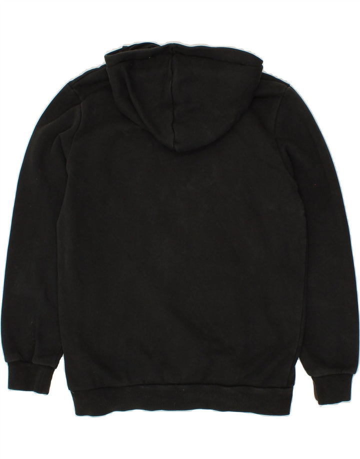 PUMA Mens Graphic Hoodie Jumper Small Black Cotton Vintage Puma and Second-Hand Puma from Messina Hembry 
