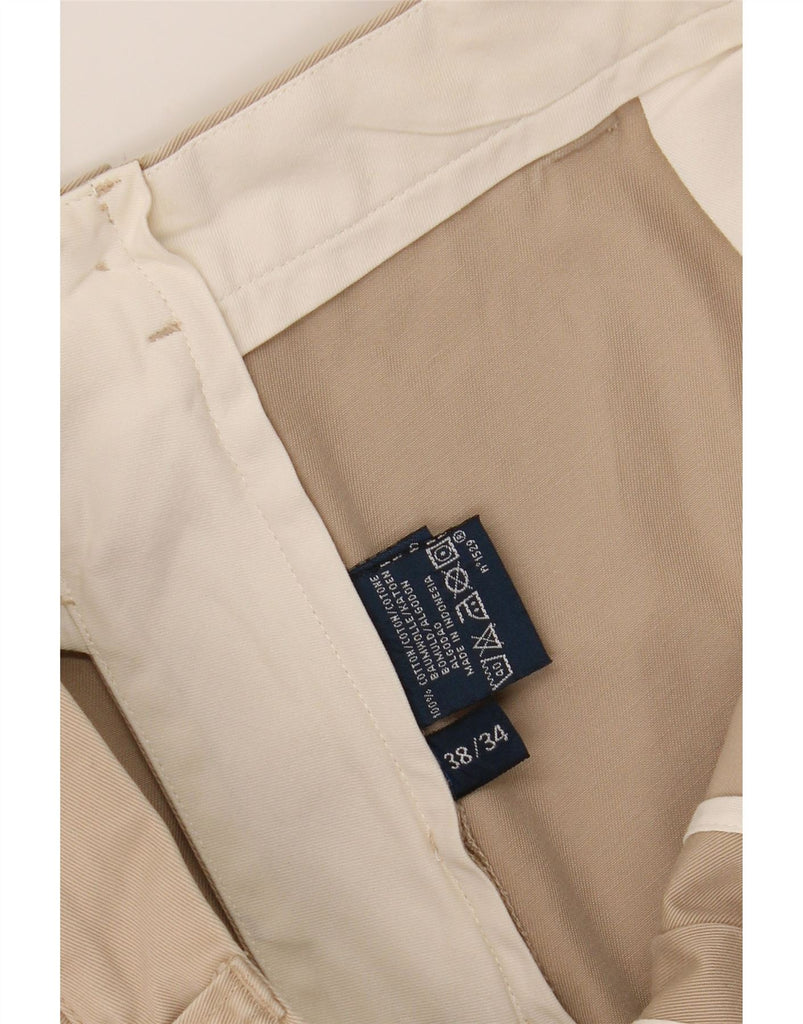 POLO RALPH LAUREN Mens Straight Chino Trousers W38 L34 Beige Cotton Vintage Polo Ralph Lauren and Second-Hand Polo Ralph Lauren from Messina Hembry 