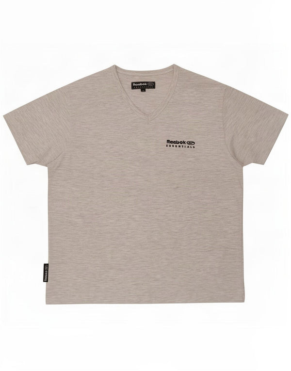 Reebok Womens T-Shirt Top UK 12 Medium Grey Polyester
