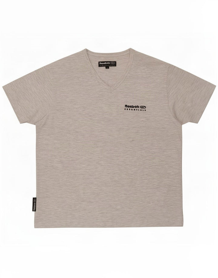 Reebok Womens T-Shirt Top UK 12 Medium Grey Polyester