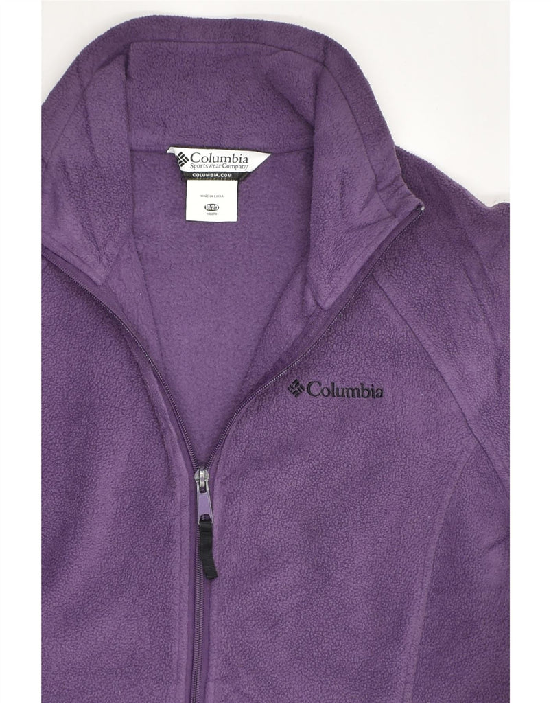 COLUMBIA Girls Fleece Jacket 15-16 Years Purple Polyester | Vintage Columbia | Thrift | Second-Hand Columbia | Used Clothing | Messina Hembry 