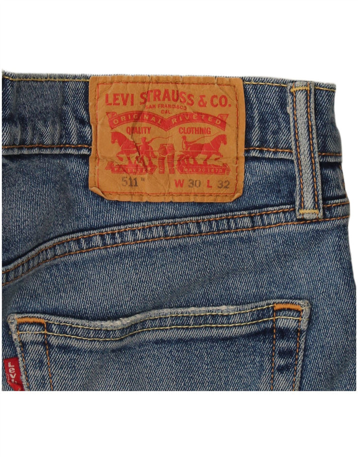 Levi's Mens 511 Slim Jeans W30 L32 Blue Cotton