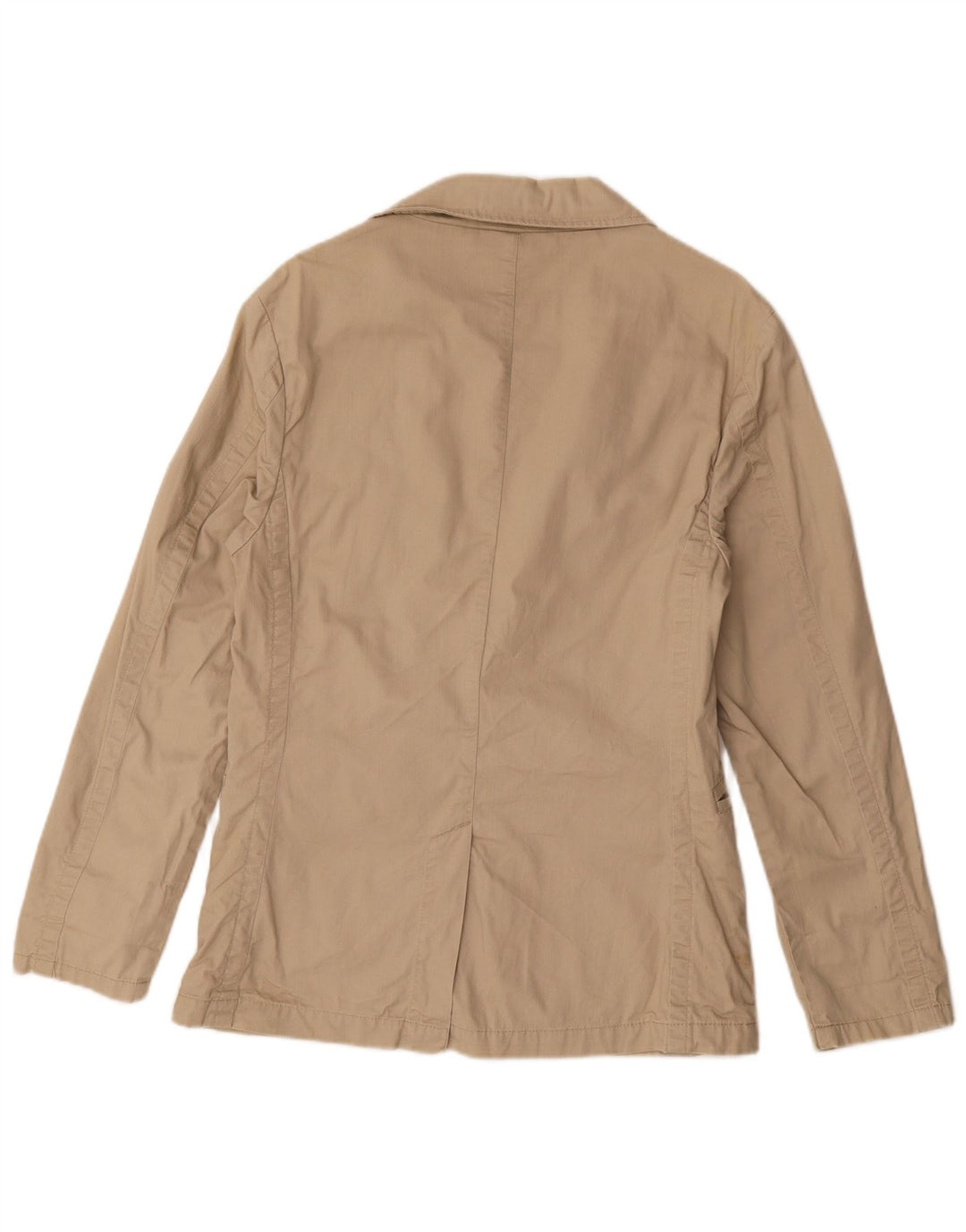 Tommy Hilfiger Womens 2 Button Blazer Jacket UK 14 Medium Brown Cotton