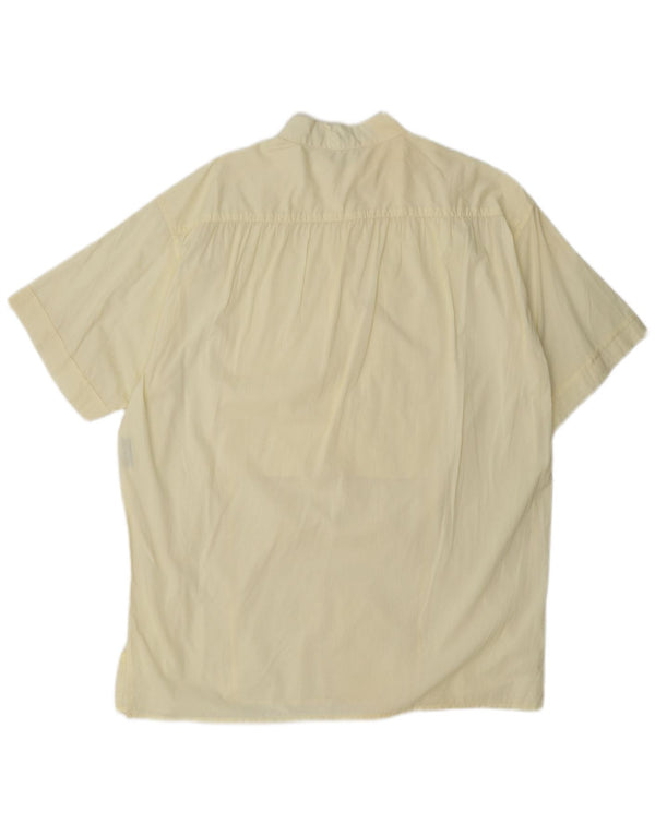 Umberto Ginocchietti Mens Short Sleeve Pullover Shirt IT 52 Large Yellow