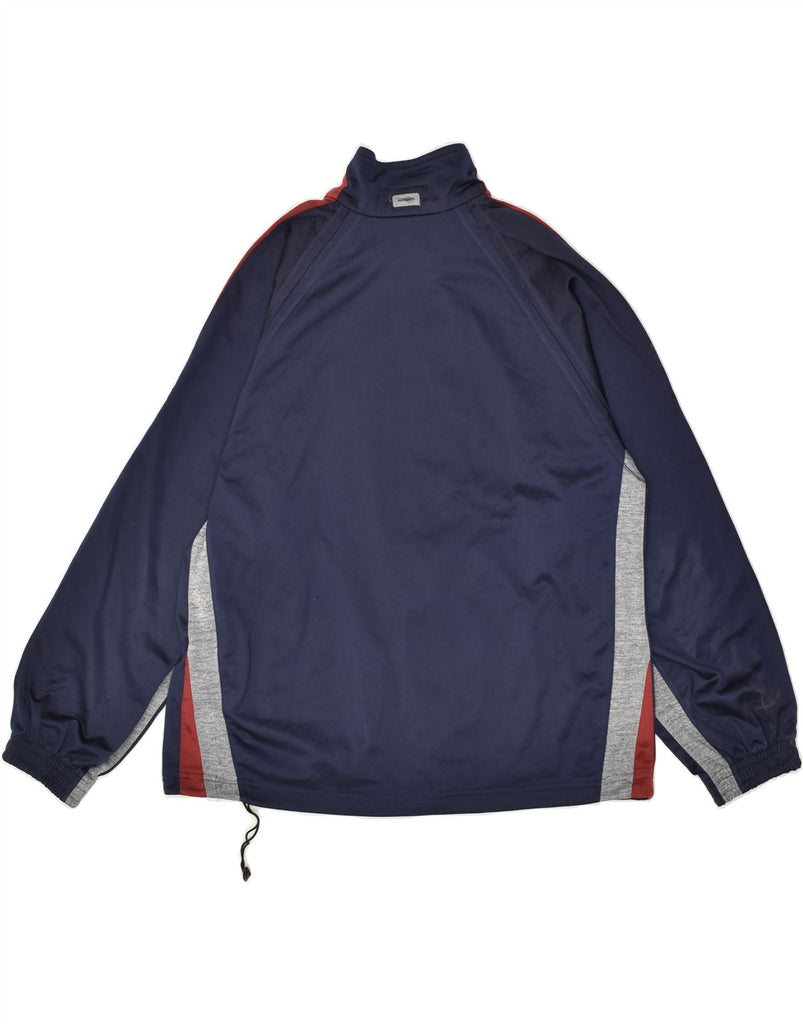 DIADORA Mens Tracksuit Top Jacket UK 38 Medium Navy Blue Polyester | Vintage Diadora | Thrift | Second-Hand Diadora | Used Clothing | Messina Hembry 