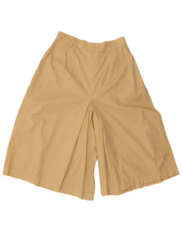 Belfe Womens High Waist Bermuda Shorts IT 44 Medium W28  Beige Cotton