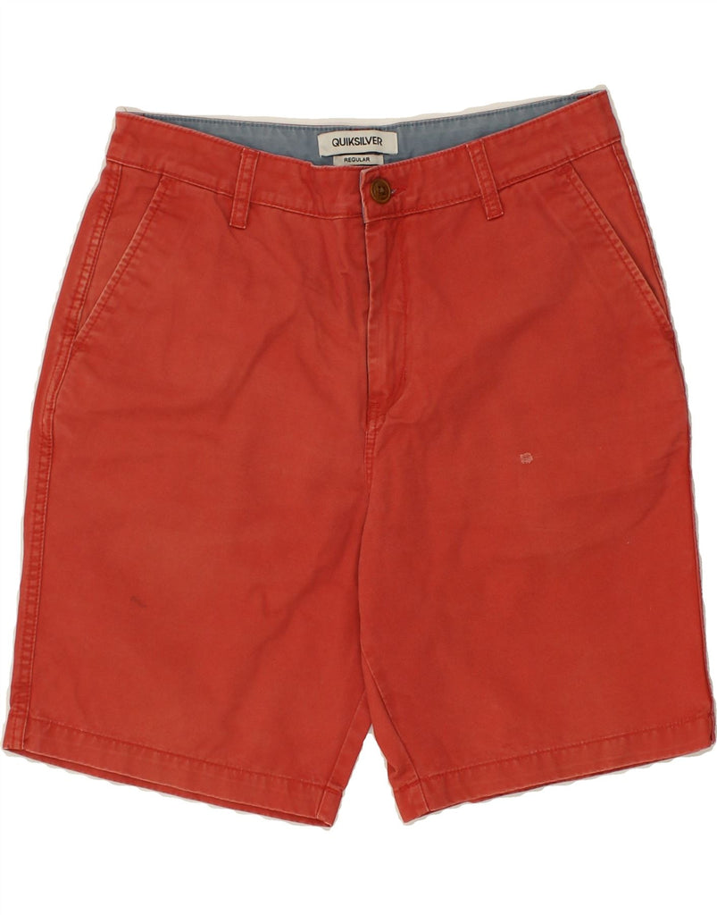 QUIKSILVER Mens Regular Chino Shorts W32 Medium Red Cotton | Vintage Quiksilver | Thrift | Second-Hand Quiksilver | Used Clothing | Messina Hembry 