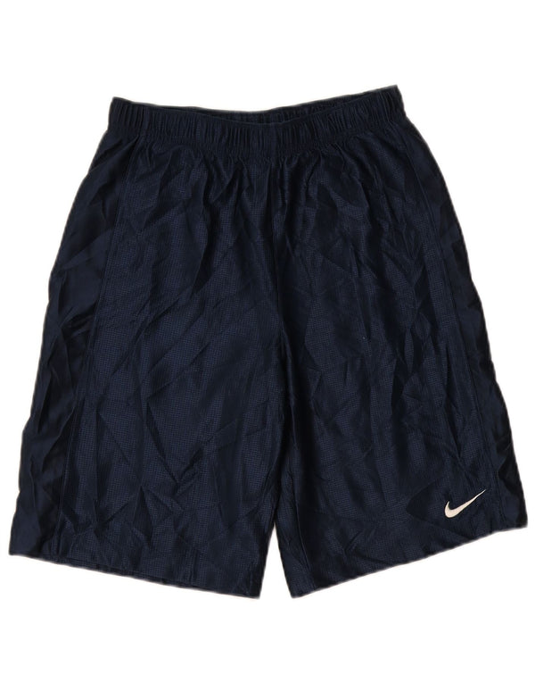 Nike Mens Sport Shorts Large Navy Blue Polyester