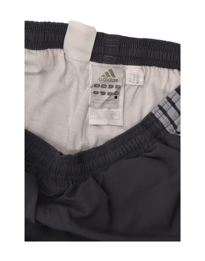 Adidas Mens Tracksuit Trousers Joggers Medium Grey Polyester