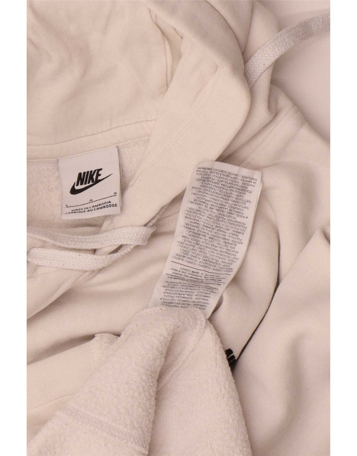 Nike Mens Hoodie Jumper Large White Cotton