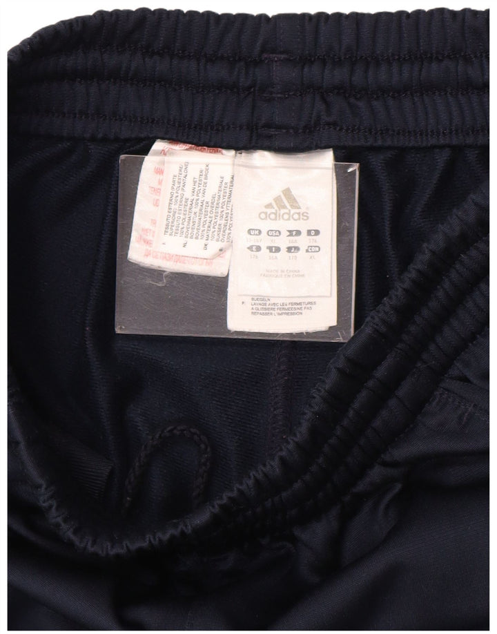 ADIDAS Boys Sport Shorts 15-16 Years Navy Blue Polyester