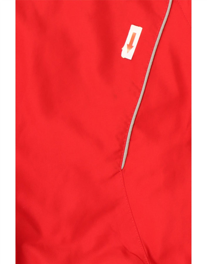 Adidas Womens Tracksuit Top Jacket UK 16 Large Red Polyester