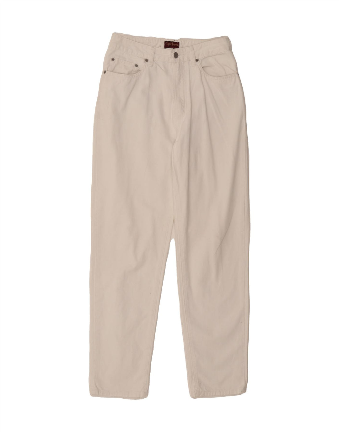 PEPE JEANS Womens Tapered Jeans W26 L29 White Cotton Vintage PEPE Jeans and Second-Hand PEPE Jeans from Messina Hembry 