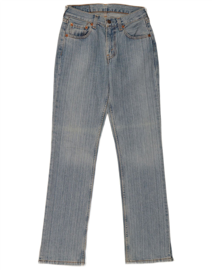 Levi's Womens 595 Straight Jeans W27 L32 Blue Cotton