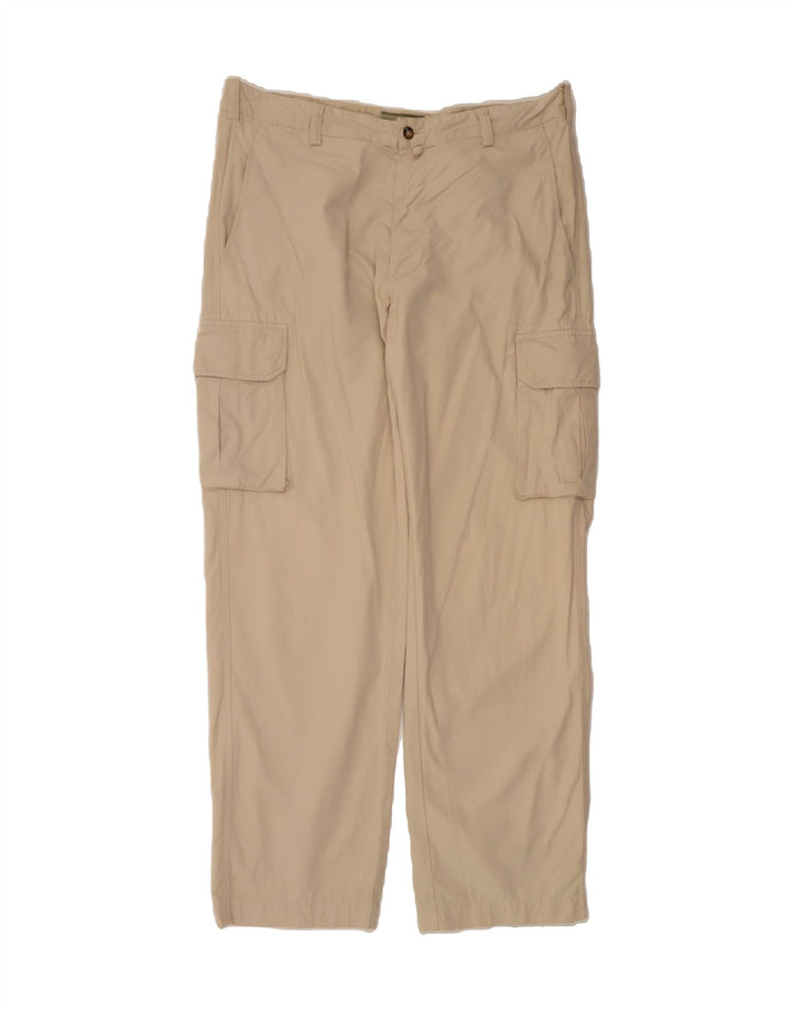 GANT Mens Straight Cargo Trousers W35 L31 Beige Cotton Vintage Gant and Second-Hand Gant from Messina Hembry 