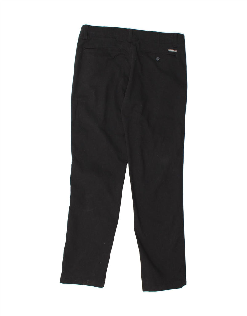 EDDIE BAUER Mens Straight Chino Trousers W33 L34 Black Cotton Vintage Eddie Bauer and Second-Hand Eddie Bauer from Messina Hembry 