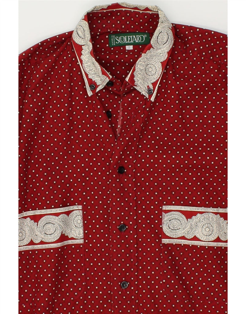 VINTAGE Mens Shirt Medium Red Spotted | Vintage Vintage | Thrift | Second-Hand Vintage | Used Clothing | Messina Hembry 