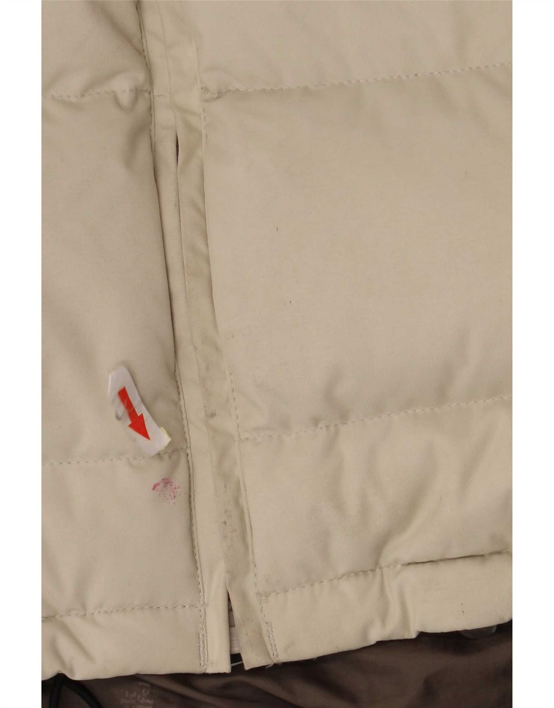 Jack Wolfskin Womens Hooded Padded Jacket UK 10 Small Beige Polyamide