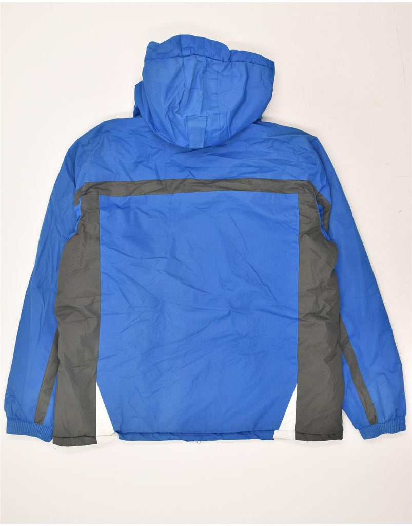 MOUNTAIN WAREHOUSE Mens Hooded Windbreaker Jacket UK 44 2XL Blue | Vintage Mountain Warehouse | Thrift | Second-Hand Mountain Warehouse | Used Clothing | Messina Hembry 