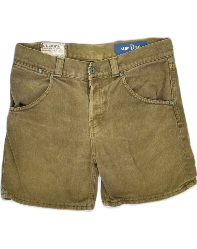 DONDUP Womens Standard Fit Denim Shorts W34 Large Khaki Cotton | Vintage | Thrift | Second-Hand | Used Clothing | Messina Hembry 