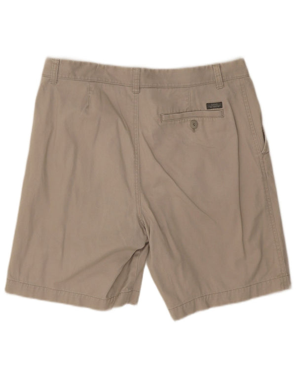 Marks & Spencer Mens Chino Shorts W34 Large  Beige Cotton