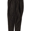Zara Womens Slim Leather Trousers Large W30 L27 Black